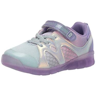 Imagem de Stride Rite Made2Play T nis infantil e infantil para meninas Sereia, Purple Multi, 3 Little Kid