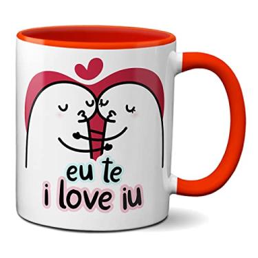 Imagem de Caneca Flork Namorados Apaixonados Eu Te Amo I Love Iu (Vermelha)