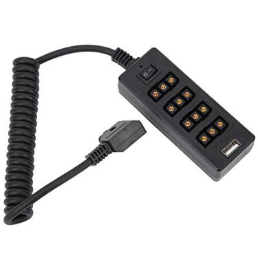 Imagem de S erounder D-Tap Macho Power Tap para 4 portas Fêmeas D-Tap Hub Adaptador Divisor de cabo para fotografia Conversor de energia Bateria de câmera VLock
