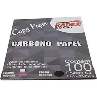 Imagem de Papel Carbono, Radex, A4, Papel, Preto, 100 Folhas