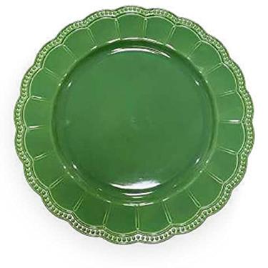 Imagem de Sousplat De Plástico Verde 33 Cm Rafimex