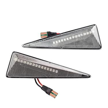 Imagem de Lentes fumadas LED completo dianteiro para-lamas lateral marcador de luz de seta conjunto para Renault Avantime Espace Megane Scenic Vel Satis 02-09 Wind 10-13 (claro)