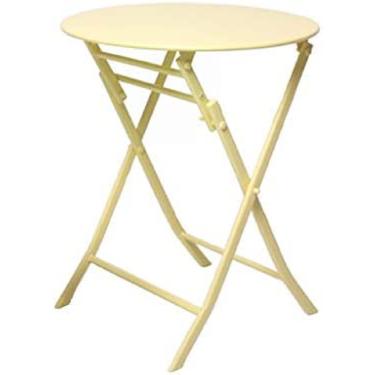 Imagem de KRASS Mesa pequena para pátio, mesa de jantar pequena dobrável simples mesa de jantar quarto varanda mesas de centro para casa mesas de canto portáteis, amarelo, #1, Collector88