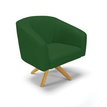 Imagem de Poltrona Giratória Stella Veludo A136 Verde
