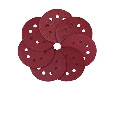 Imagem de SHENGANG 15 pçs 125mm 5 polegadas gancho loop discos de lixa 8 furos conjunto de almofadas de lixa 60-1000 ferramentas de polimento abrasivo de lixa de grão, 100 grão
