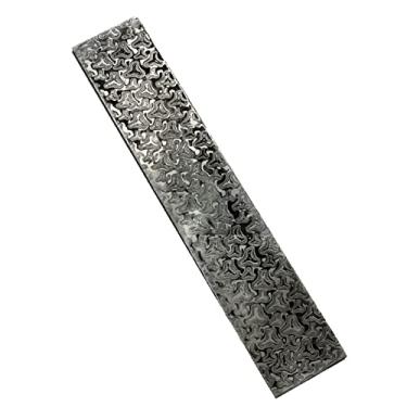 Imagem de Tingpai Cortador de aço estampado de tarugos de aço damasco, bar de fabricação de embriões, materiais de forjamento, tempe dos, suavizados pa cortador doméstico, material multiuso DIY