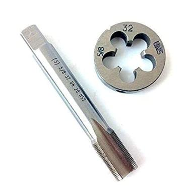 Imagem de Conjunto de torneira e molde de 5/8-32, torneira de rosca de máquina e rosca redonda mão direita HSS Taper