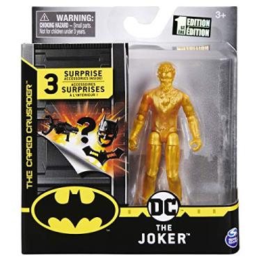 Imagem de DC Batman 2020 The Joker Gold Chase 4-inch Action Figure by Spin Master