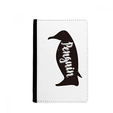Imagem de Porta-passaporte de animal preto e branco pinguim Notecase Burse capa carteira porta-cartão, Multicolor