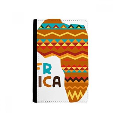 Imagem de Porta-passaporte Africa Fancy Map Personagens Listras Notecase Burse Carteira Capa Cartão, Multicolor