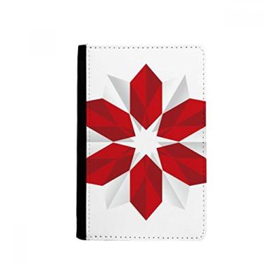 Imagem de Porta-passaporte abstrato flor de natal origami padrão notecase burse carteira capa porta-cartão, Multicolor