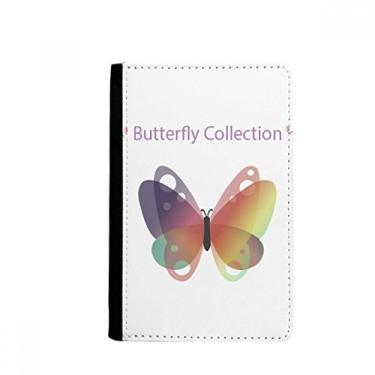 Imagem de Porta-passaporte coleção Purple Butterfly Notecase Burse capa carteira porta-cartões, Multicolor