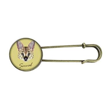 Imagem de Brinco longo manchado animal selvagem servo retrô broche de metal clipe jóias