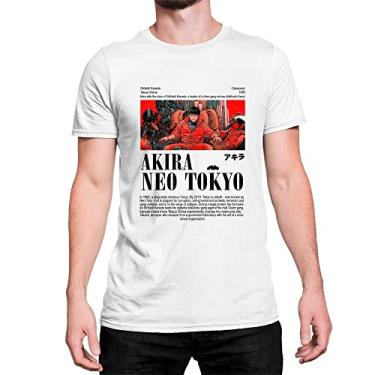 Imagem de Camiseta T-Shirt Serie Anime Akira Cidade Futurista Cor:Branco;Tamanho:P