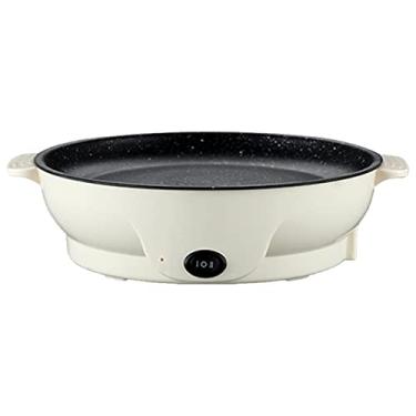 Imagem de Panela de sopa para levar churrasco portátil com controle de temperatura de duas engrenagens Forno elétrico redondo Maifan Frigideira churrasqueira elétrica multifuncional