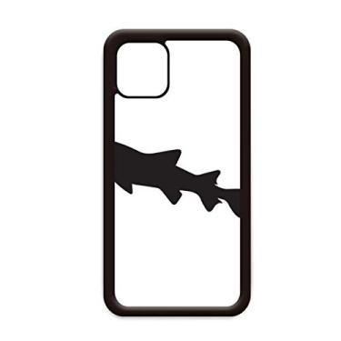 Imagem de Capa preta Shark Biology Fish Outline para iPhone 11 Pro Max para Apple Mobile Case Shell