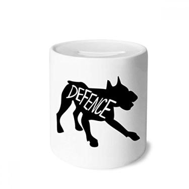 Imagem de DIYthinker Caixa de moedas de cerâmica preta com contorno de animal de burro natural para presente de cofrinho