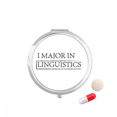 Imagem de Caixa de armazenamento de medicamentos com citação I Major in Linguistics
