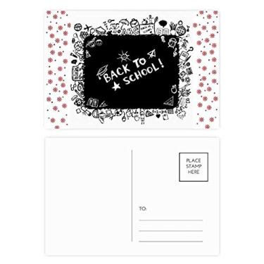 Imagem de Quadro negro Graffiti Estilo Escolar Contorno Natal Flor Celebração Cartão Postal Cartão Bênção