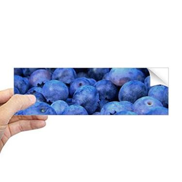 Imagem de DIYthinker Adesivo retangular com imagem de frutas tropicais de mirtilo fresco, decalque de janela