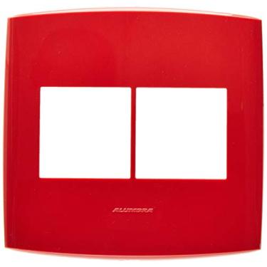 Imagem de Placa 4X4 4 Módulos, Alumbra, Bliss 4743, Vermelho Nativo