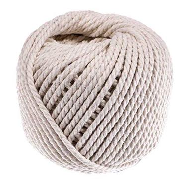 Imagem de Corda Macramé – Corda da Costa Oeste – 100% fio de algodão natural – suprimentos de algodão e macramé – para jardinagem, cozinhar, amarrar, artesanato, acampamento, feixes, #21 - 4oz (2mm x 165 feet), 1