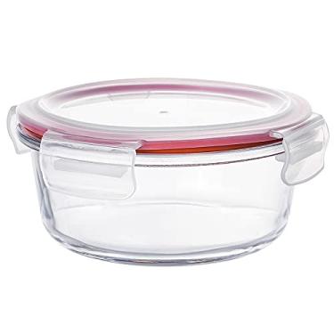 Imagem de Pote hermetico redondo em vidro borossilicato com tampa 620ml D15,3xA7cm-TRANSPARENTE - Dynasty- Full Fit