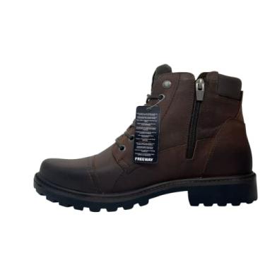 Imagem de Bota Coturno Masculino Em Couro Freeway Triumph Crazy Horse - Marrom (38)