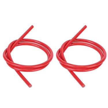 Imagem de Conjunto de fios de velas de ignição de silicone, conjunto de fios de cabo de ignição de vela de ignição de 8 mm é adequado para padrões de ignição eletrônica (vermelho)