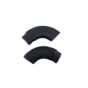 Imagem de CURVA CORRIMAO ALUMINIO BARRA CHATA PRETO PAREDE KIT 2 UN