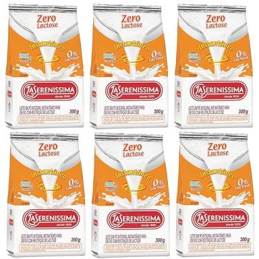 Imagem de Combo 6 Un Leite em pó Zero Lactose integral instantâneo La Sereníssima 300g