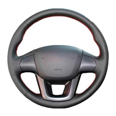 Imagem de Capa de volante, para Kia K2 2010-2016, personalize couro costurado à mão DIY