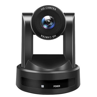 Imagem de Câmera PTZ Zoom óptico de 10X com saídas de rede USB HDMI, câmeras de conferência suportam controle PTZ e saída de transmissão ao vivo IP para conferências, igreja