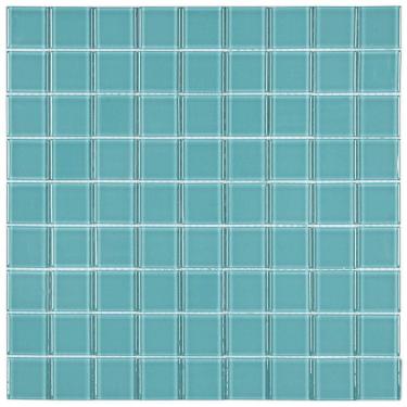 Imagem de Pastilha de Vidro Cristal Glass Mosaic 29,2cmx29,2cm Placas Verde Médio