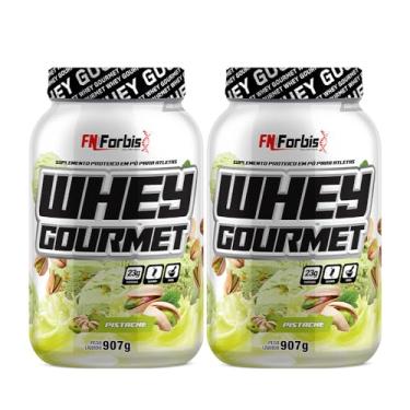 Imagem de Kit 2X Whey Protein Gourmet 907g Pote - FN Forbis Nutrition (Único, Pistache Ice Cream)