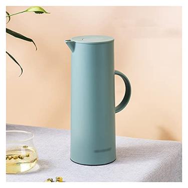 Imagem de Garrafa térmica de café com isolamento térmico para casa pote de isolamento térmico portátil criativo forro de vidro pote de isolamento térmico minimalista utensílios de bebida térmica a vácuo (cor: