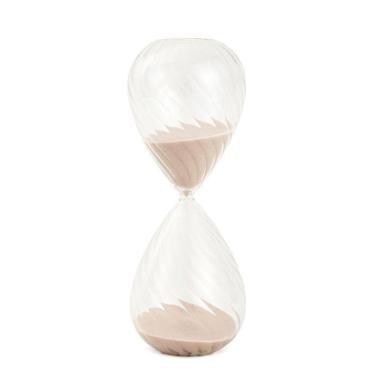 Imagem de Ampulheta Decorativa em Vidro Areia Bege 60 Minutos 25cm 18731 Mart