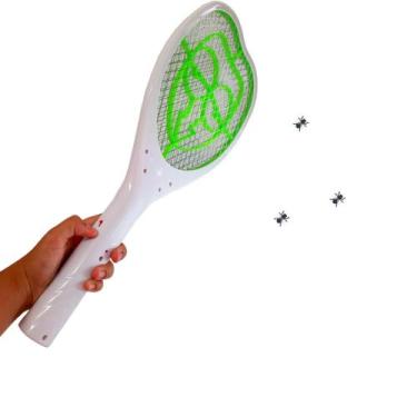 Imagem de Mata Mosquito Raquete Elétrica Plástico - Raquete Recarregável