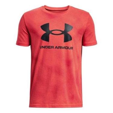 Imagem de Camiseta Infantil Under Armour Sportstyle Logo AOP SS-Masculino