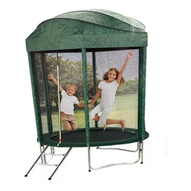 Imagem de Trampolim Infantil Completo Rede Proteção Escada 230x183cm