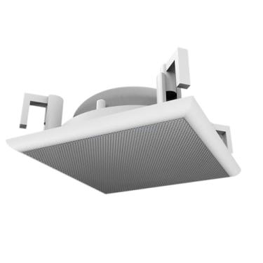 Imagem de Splin Suporte Stand De Teto de Embutir para Amazon Alexa Speaker para Echo Dot 3 | Linha Pro | acabamento em Metal | Modelo Quadrado (branco)