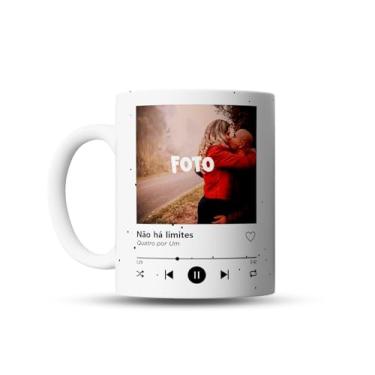 Imagem de Caneca personalizada Spotify com foto e música
