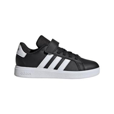 Imagem de adidas Unissex-Kids Grand Court 2.0 Renda elástica, preto/branco/preto, 2
