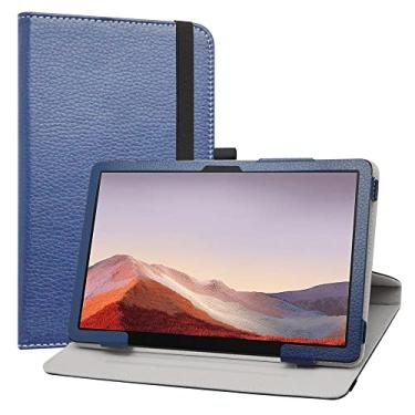 Imagem de JRTAL Compatível com TCL Tab Pro 5G Cape/TCL TABMAX 10.4, suporte de rotação de 360 graus, capa de poliuretano premium para TCL Tab Pro 5G TCL-9198S/TCL TABMAX 10.4 9296Q (não serve para TCL Tab 10 5G 9183), azul