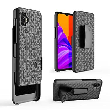 Imagem de HIDAHE Capa coldre para Samsung XCover Pro 2, Combo Shell & Coldre Slim Shell para homens com suporte integrado + clipe giratório para cinto, coldre protetor para Samsung XCover Pro 2, preto