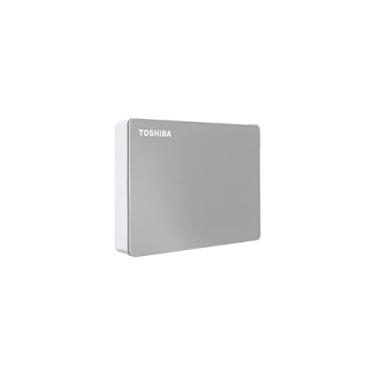 Imagem de HD Externo Portátil Toshiba 4TB Canvio Flex USB-C USB 3.0 Prata para PC, Mac e Tablet - HDTX140XSCCA