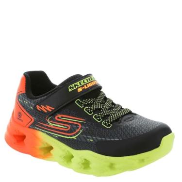 Imagem de Skechers Tênis Vortex 2.0 para meninos, Preto/Multi, 3 Little Kid