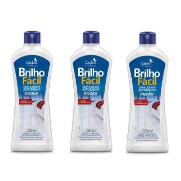 Imagem de Kit 3 Cera Liquida Pisos Incolor Realça Protege Contra Risco - Casa Km