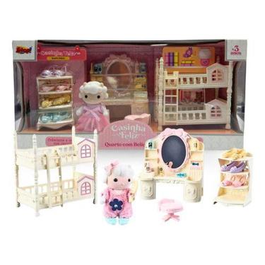 Imagem de Coleção Casinha Feliz Brinquedo Quarto Com Beliche Zoop Toys, Colorido