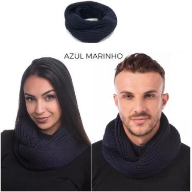Imagem de Cachecol Gola Feminino Masculino  Inverno Dupla Volta Macio Quentinho 